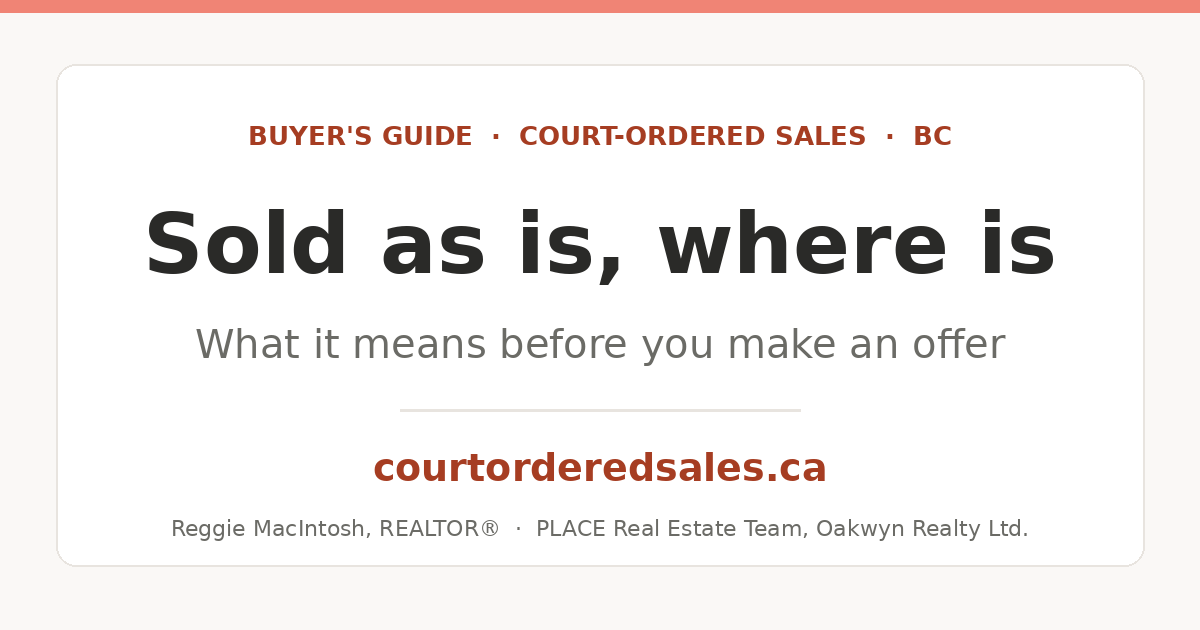 Sold as is, where is: what it means before you make an offer